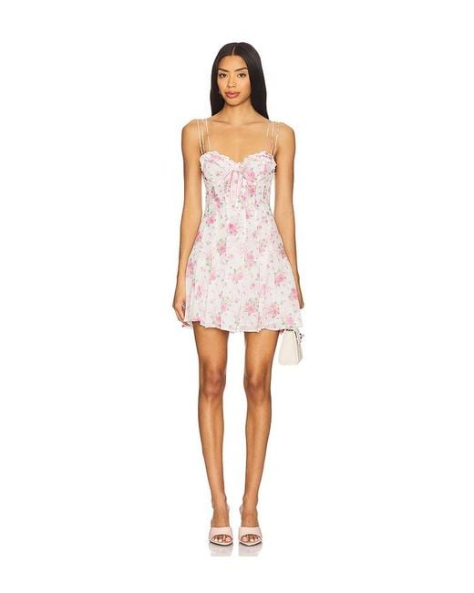 For Love & Lemons White Minikleid Kate