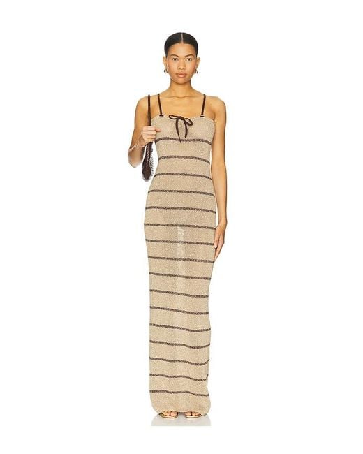 Asta Resort Metallic Celeste Maxi Dress