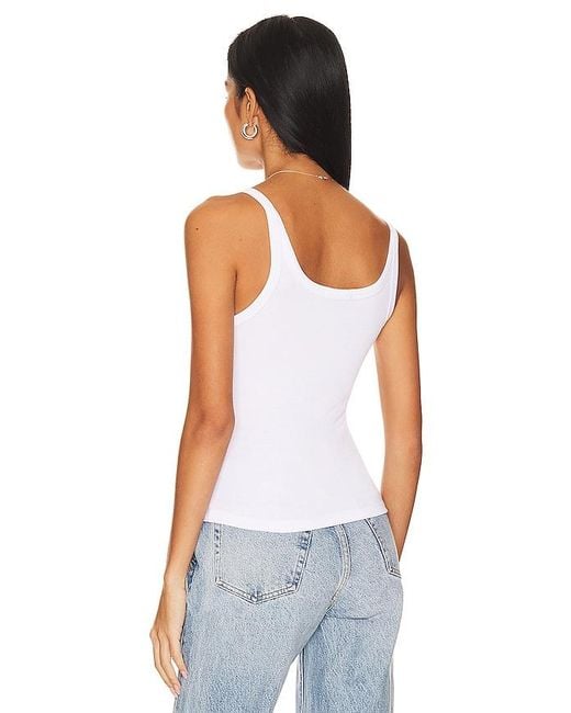 LNA Blue Timeless Ribbed Tank