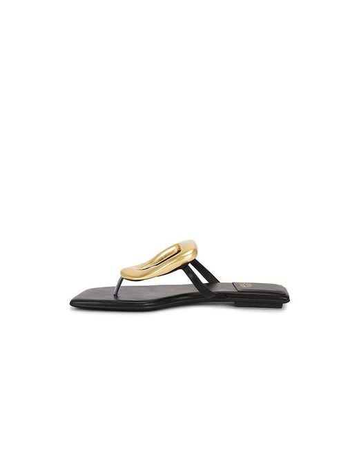 Jeffrey Campbell Black Linques 2 Flat Sandal