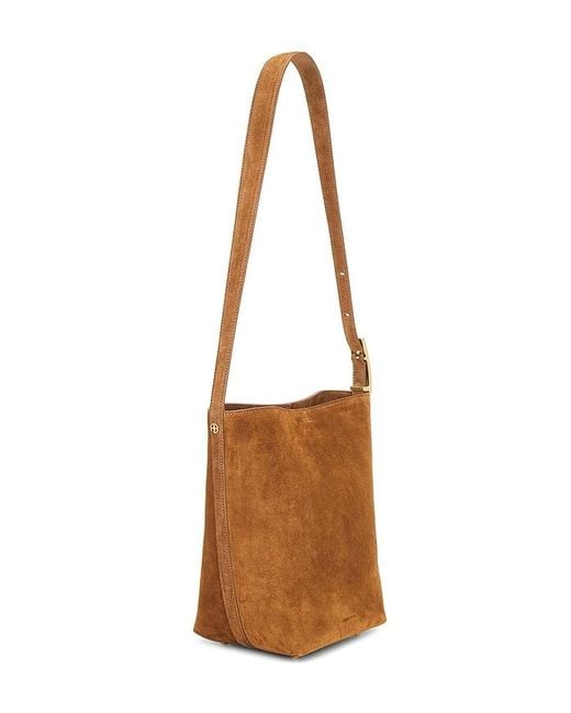 Anine Bing White Elly Medium Bucket Bag