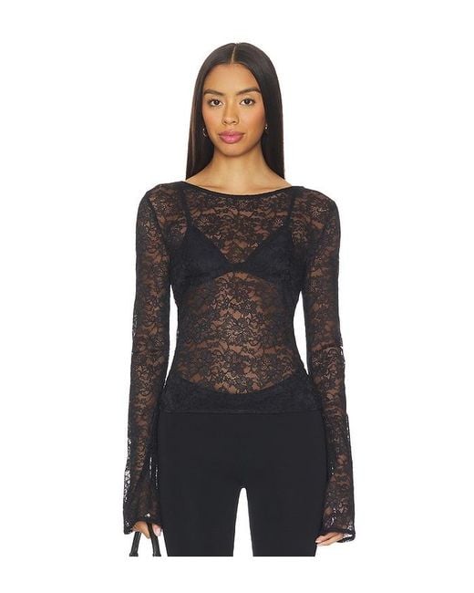 Lamarque Black Amelia Top
