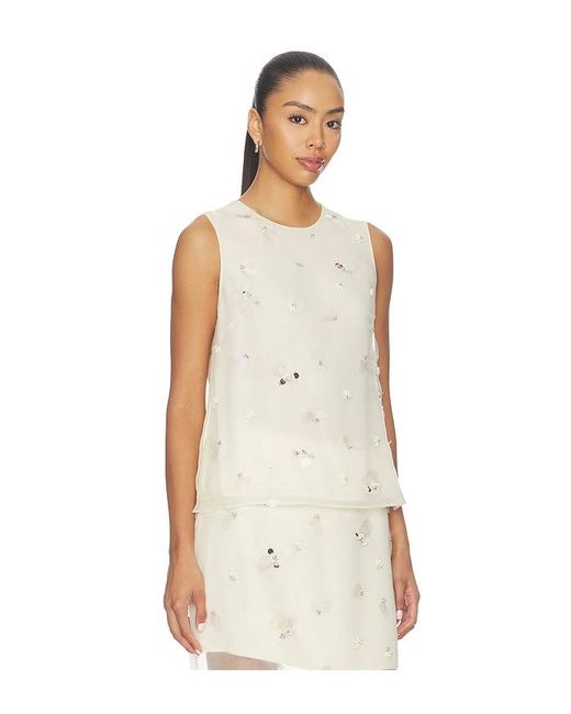 Jonathan Simkhai Natural Celia Sleeveless Top