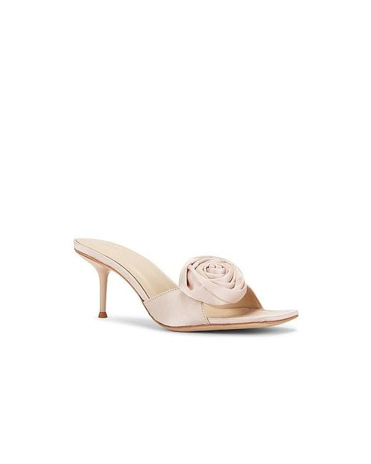 Raye White Rosette Mule