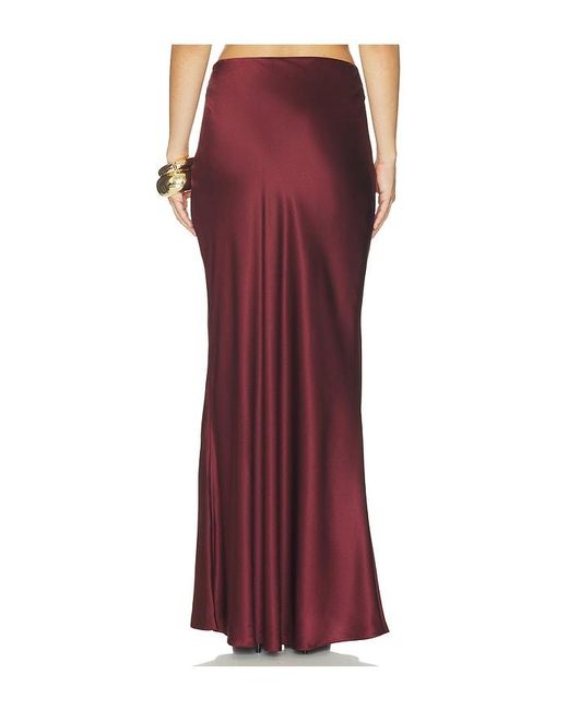 The Sei Red Bias Maxi Skirt