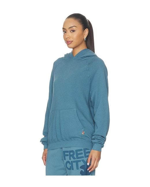 Freecity Blue Basicgoodness Fluff Hoodie