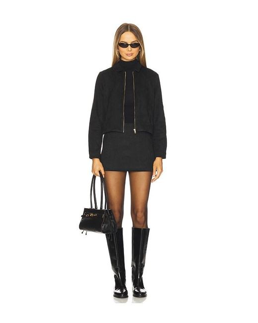 SNDY'S Black Jacqui Mini Skirt