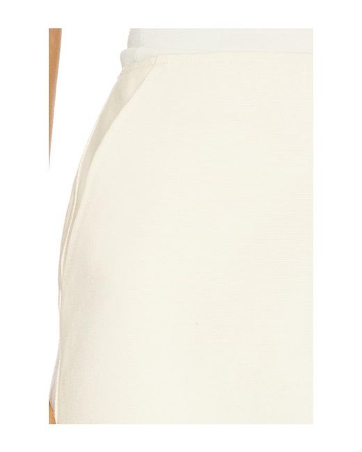 Apparis White Ella Canvas Mini Skirt