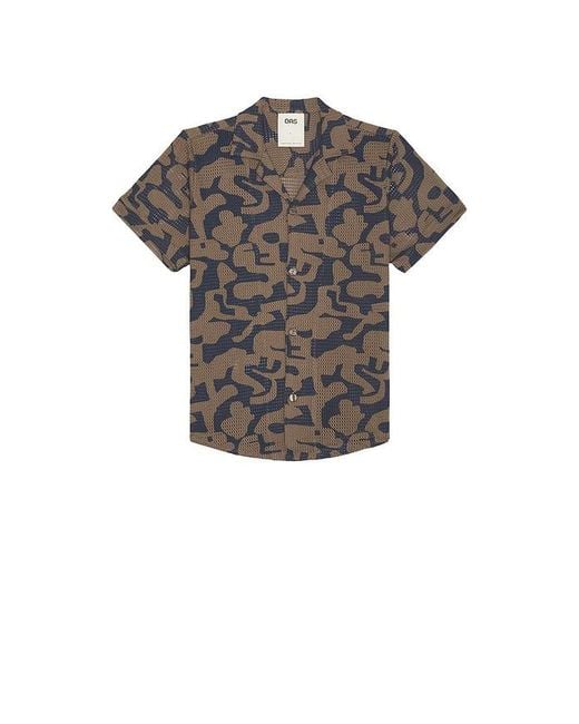 Oas Black Morel Puzzlotec Cuba Net Shirt for men