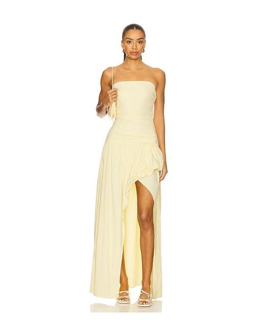 bec and bridge metallic dress Bec & Bridge Dante Strapless Dress in Metallic