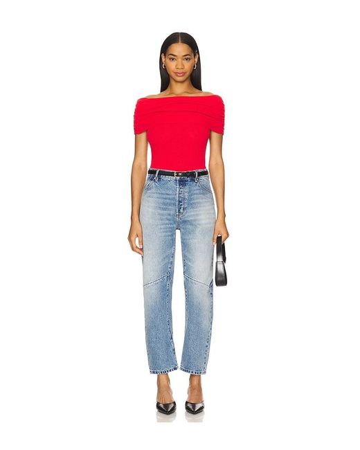 Astr Red Kylin Sweater Top