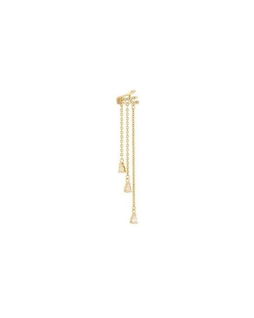 Ettika Metallic Crystal Waterfall Ear Cuff Earrings