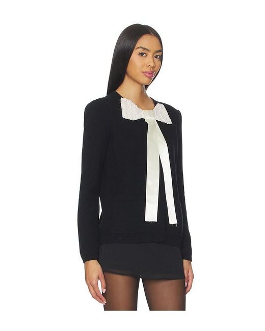 Sea Black Seraphine Solid Knit Cardigan