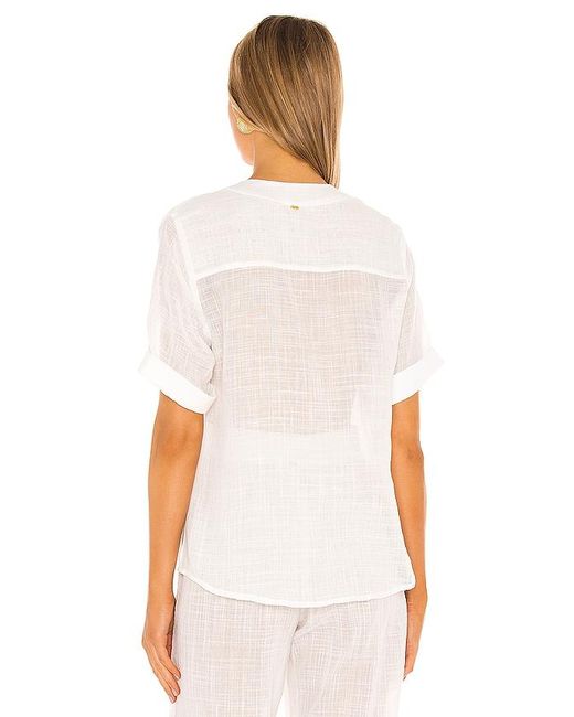 PQ Swim White Sammy Button Up