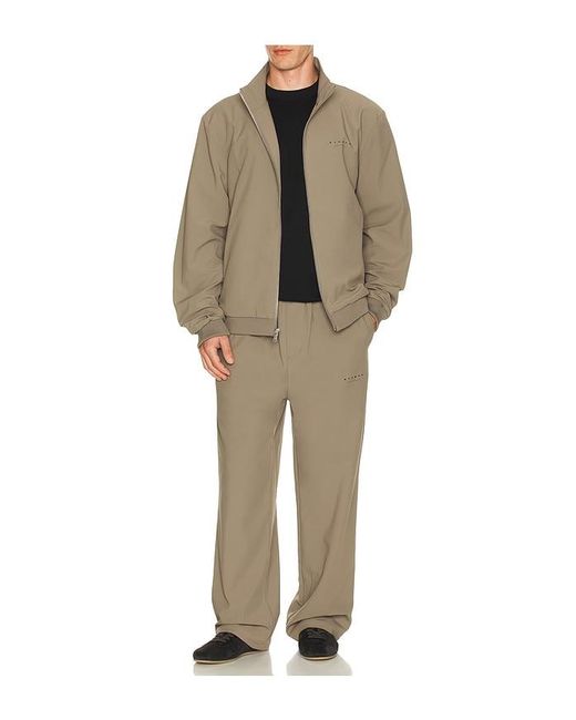 Stampd White Nylon Wide Leg Pant for men