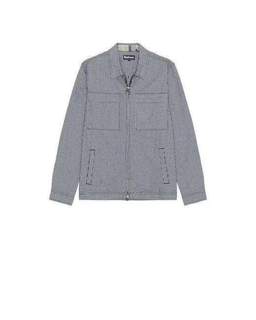 Barbour Gray Willowburn Gingham Overshirt for men
