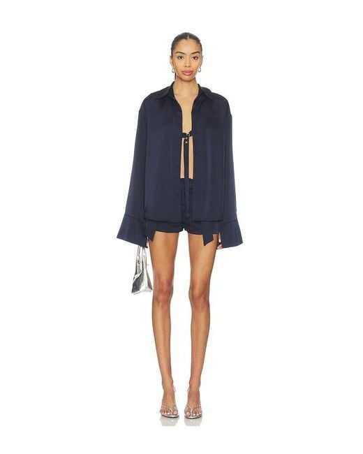 BY.DYLN Blue X Revolve Andi Shirt