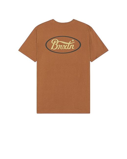 Brixton Brown Parsons Short Sleeve Tailored Tee for men