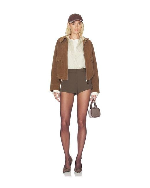 Apparis Brown Kate Sans Suede Bomber Jacket