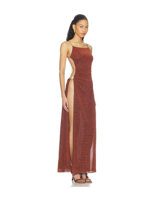 Oseree White Lumiere Shell Long Dress