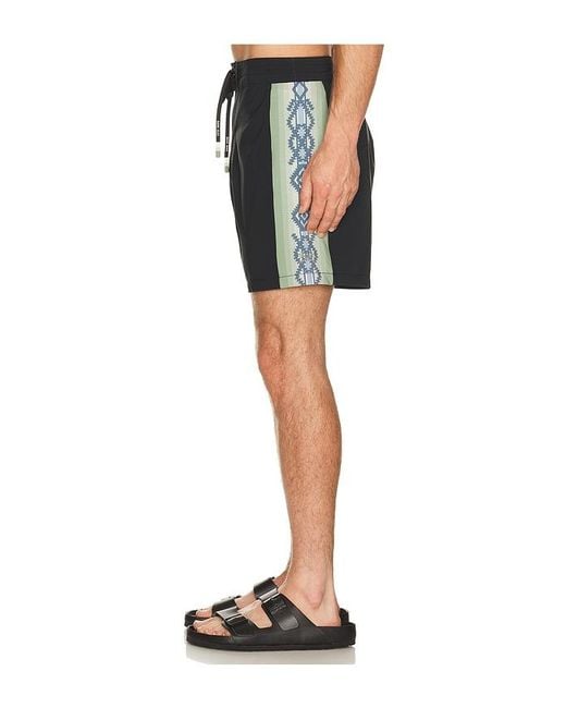 Dark Seas Black Intercoastal Boardshort for men