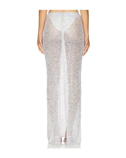 Nbd White Shanti Maxi Skirt