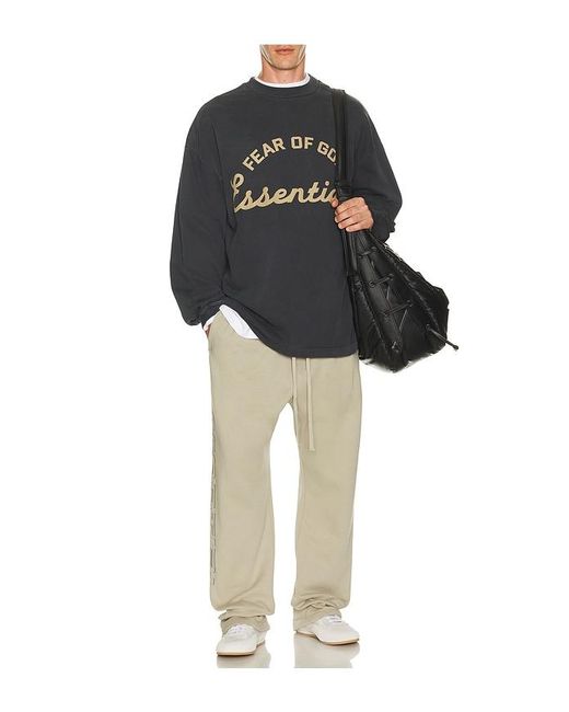 Fear Of God White Classic Fit Long Sleeve T-Shirt for men