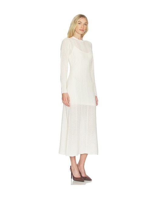 NAADAM White Cashmino Lace Pointelle Dress