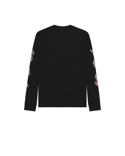 Camiseta Manga Larga Race En Color Negro Talla (También En M, S, Xl/1X) Guess de hombre de color Black