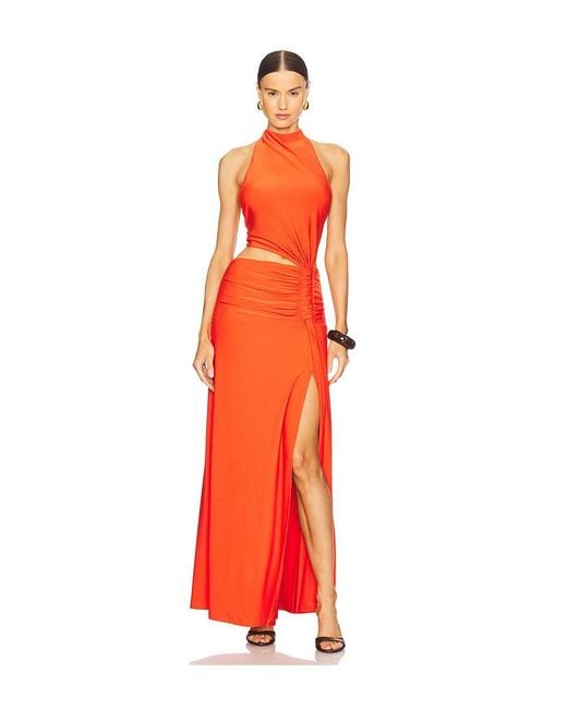Maxivestido Kendall En Color Naranja Talla (También En Xs) Misha de color Orange