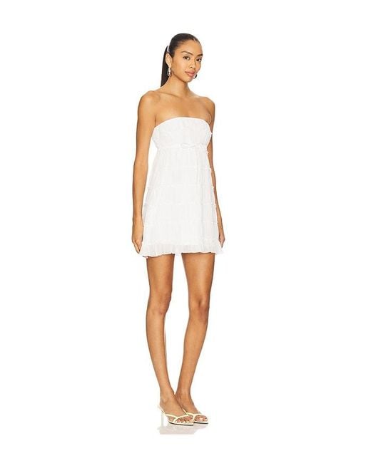 MORE TO COME White Jess Mini Dress