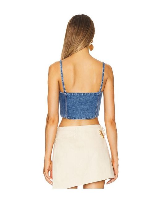 Cult Gaia Blue Lauren Top