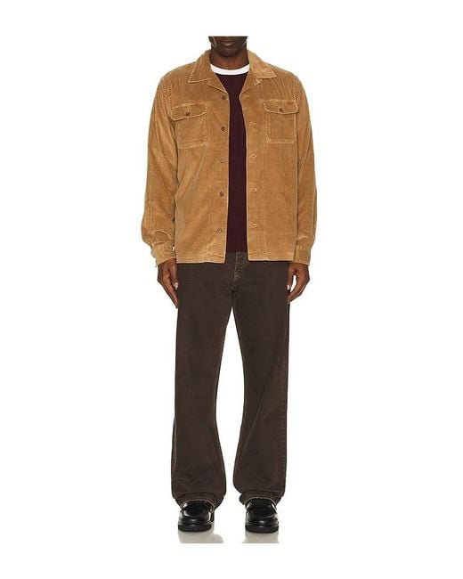 Polo Ralph Lauren Brown Long-Sleeve Wide Wale Corduroy Teton Camp Sport Shirt for men