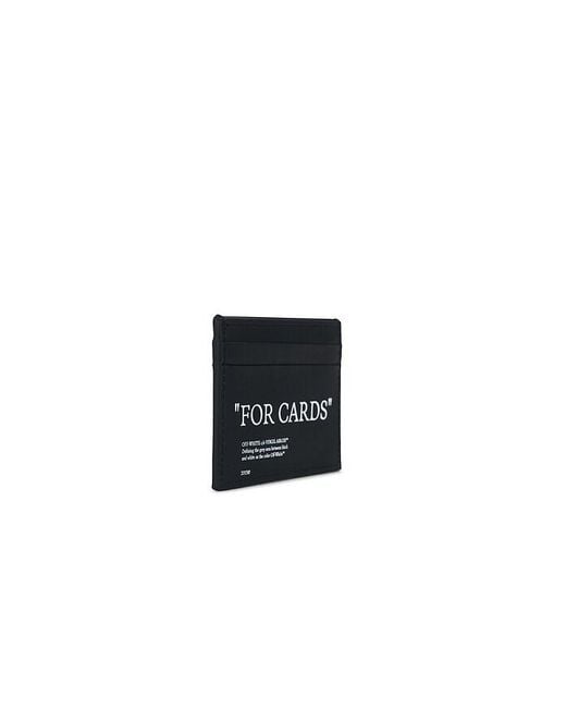 Off-White c/o Virgil Abloh Black Quote Card Case for men
