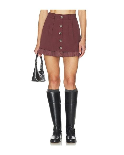OSIS STUDIO Red X Revolve Stacey Skirt