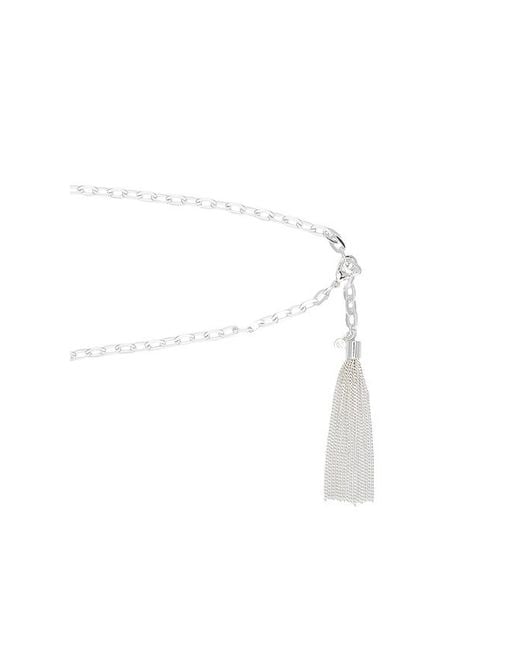 Ettika Black Simple Tassel Chain Belt