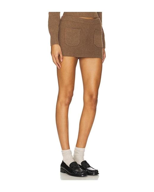 Frankie's Bikinis Multicolor Ashton Cotton Knit Skort