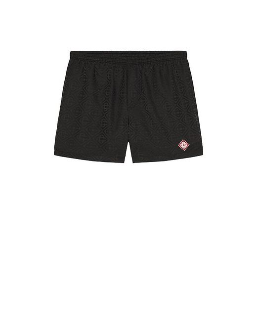 Casablanca Black Jacquard Swim Shorts for men