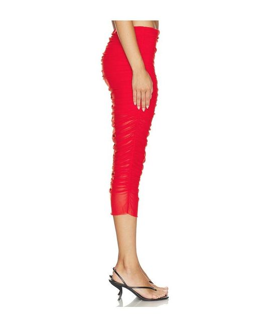 SER.O.YA Red Maja Mesh Skirt