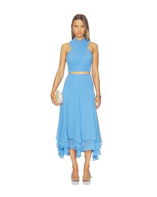 Amanda Uprichard Blue Monterey Top