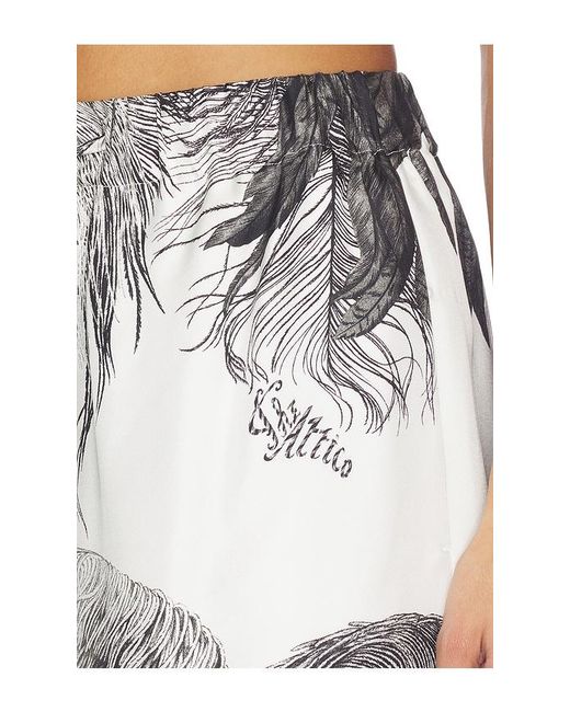 The Attico Multicolor Feather Print Pant