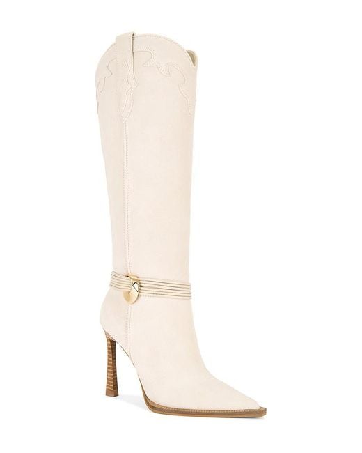 Steve Madden White Boot Kyndall