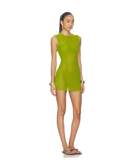 lovewave Green The Valencia Mini Dress