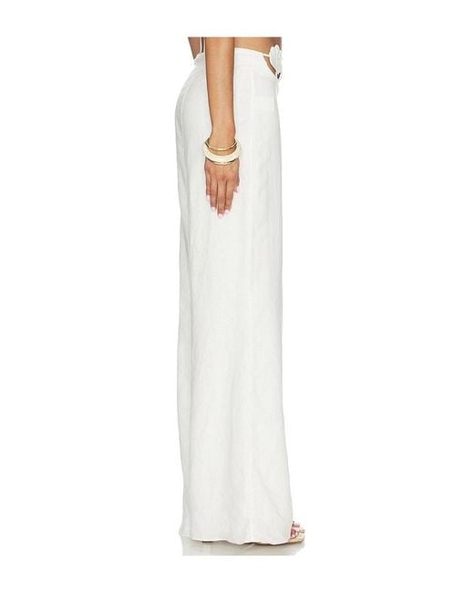 AZULU White Amelie Pant