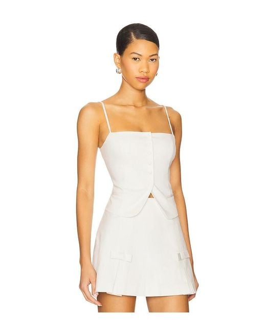 MAJORELLE White Ciera Top
