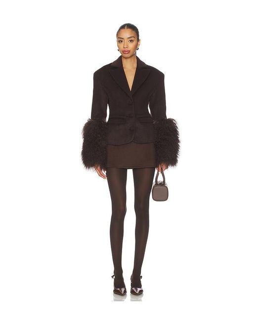 OW Collection Black Frances Wool Blazer