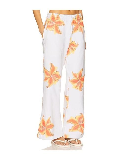 Juliet Johnstone White Straight Leg Sweatpant