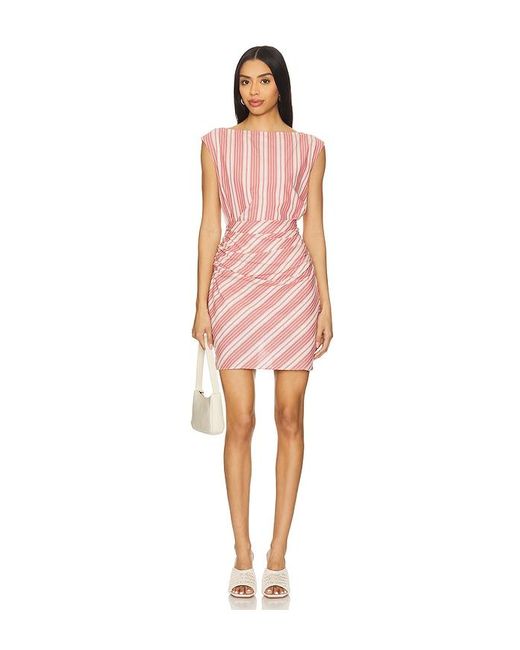 Faithfull The Brand Pink Reign Mini Dress