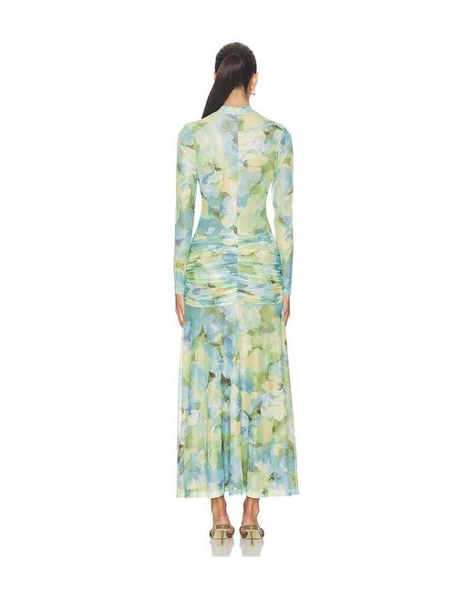Bardot Green Lea Floral Mesh Dress