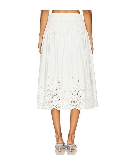 L'academie White 'Academie Lya Midi Skirt